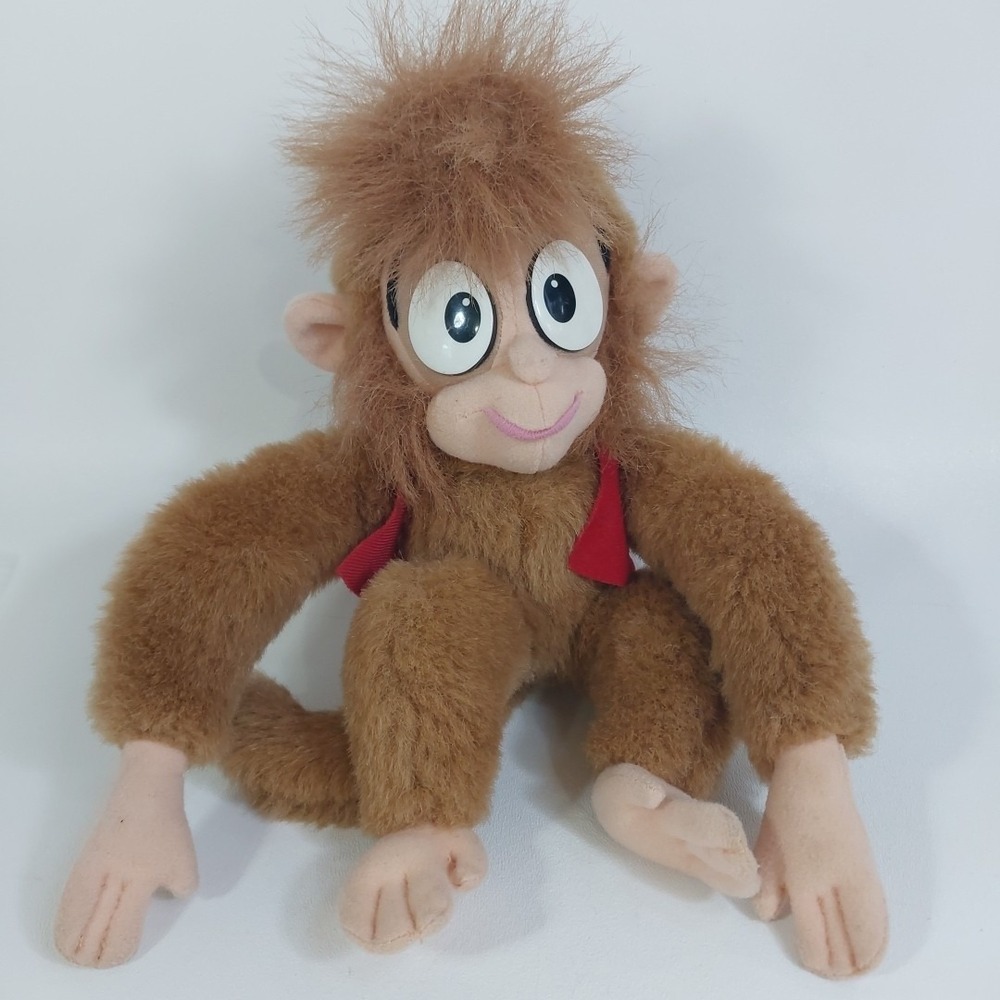 Vintage 1992 Disney Aladdin Abu‎ Monkey Plush Toy by Mattel